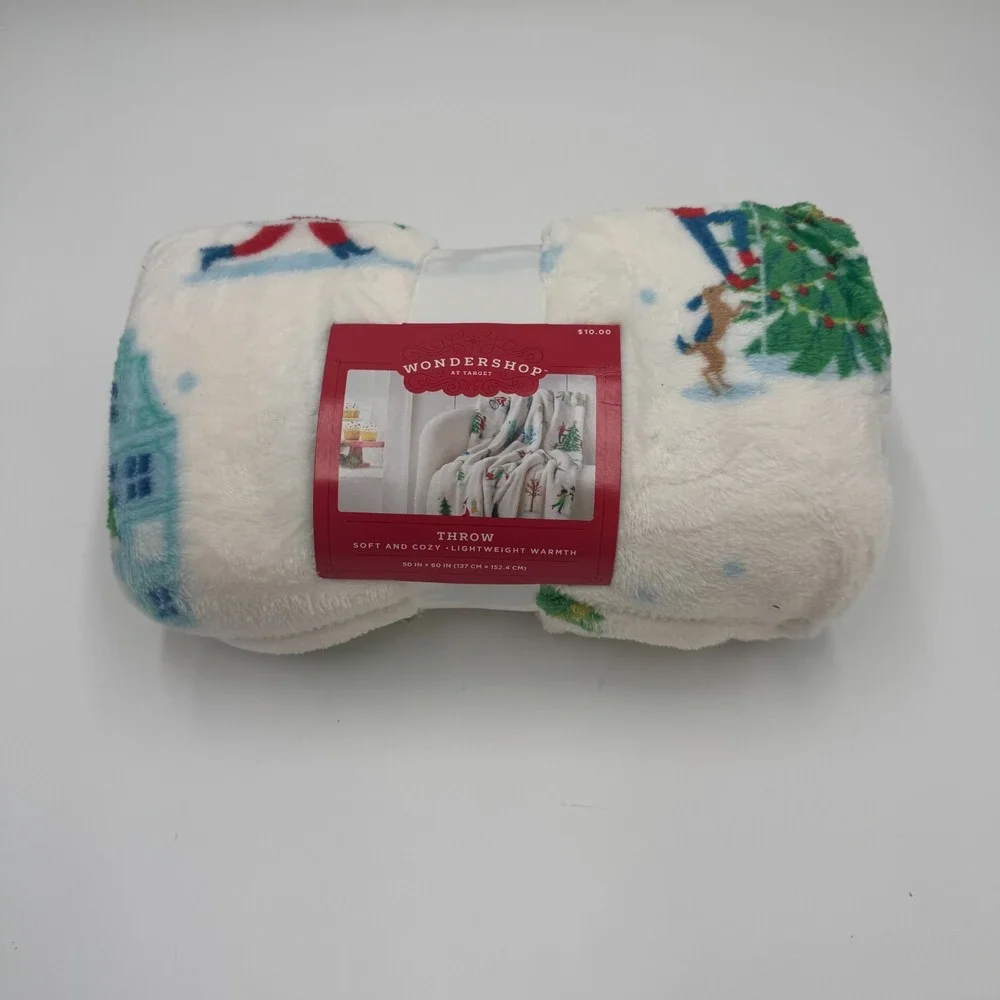 Wondershop Winter Throw Blanket 50x60 Soft Cozy Holiday Christmas Throw NEW